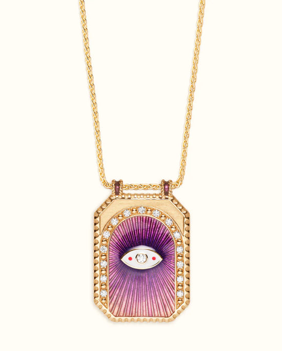Marie Lichtenberg Eye Protect Purple Scapular Necklace