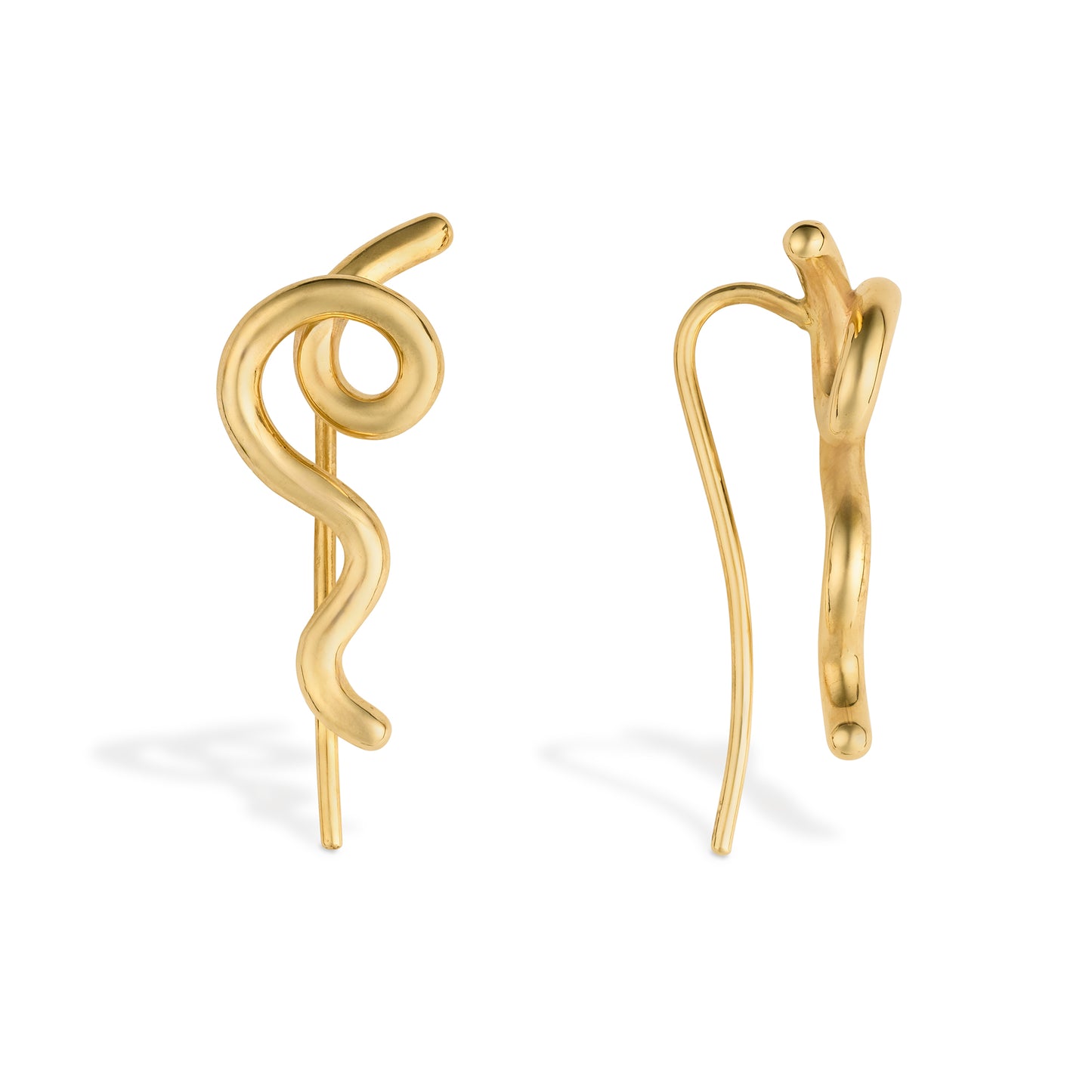 Bea Bongiasca Gold Wave Earrings