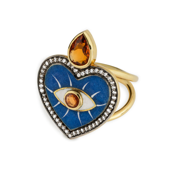 Holly Dyment Blue Heart Ring