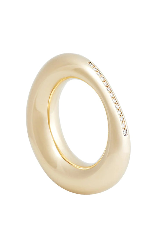 Lauren Rubinski Large Thick Diamond Band Ring