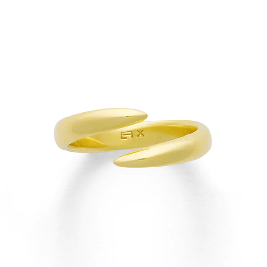 Eva Fehren 18K Yellow Gold Wrap Claw Pinky Ring