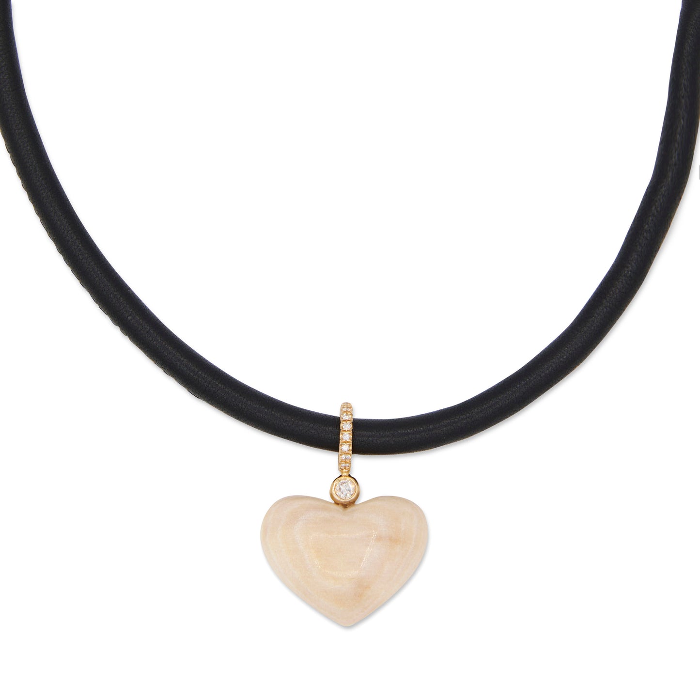 Robin Labb Small Ivory Puffed Heart