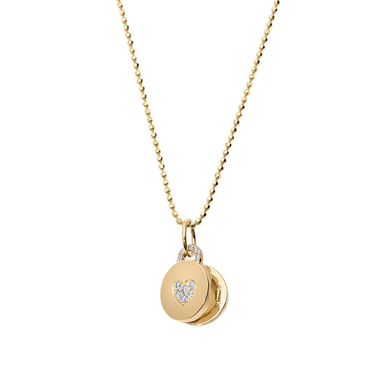 Devon Woodhill Mini Sweetheart Locket Diamond Heart