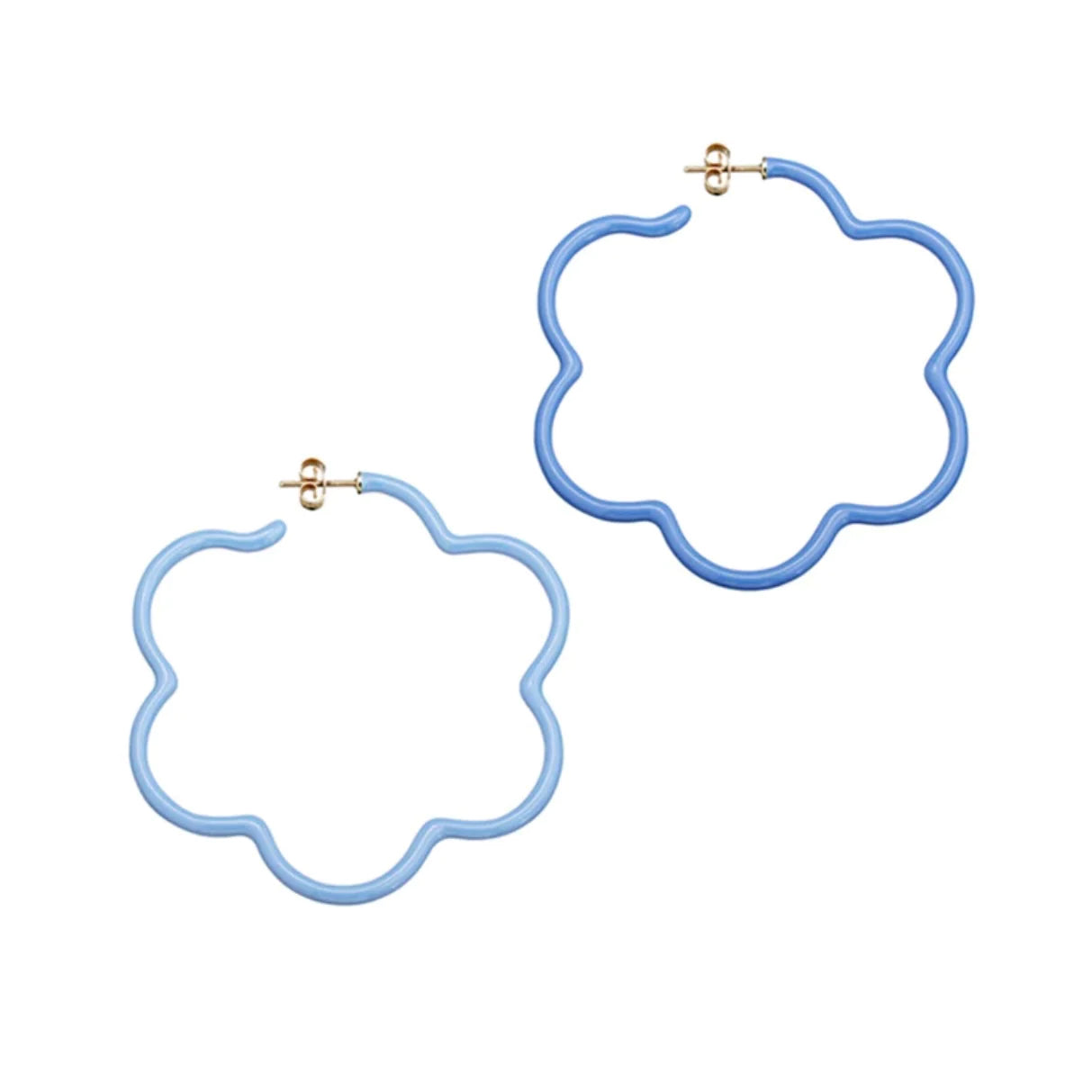 Load image into Gallery viewer, Bea Bongiasca Two Tone Flower Earrings
