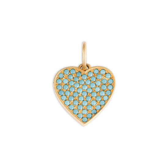 Load image into Gallery viewer, The Seven Turquoise Heart Charm
