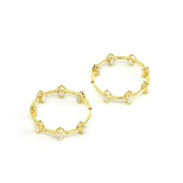 Jenna Blake Marquise Diamond Ferris Wheel Hoops