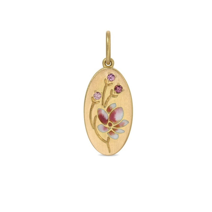 Gwen Barba Magnolia oval Pendant