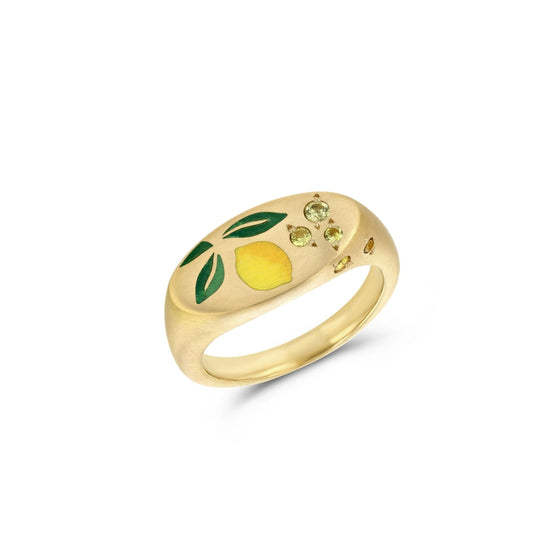 Gwen Barba Lemon Signet Ring