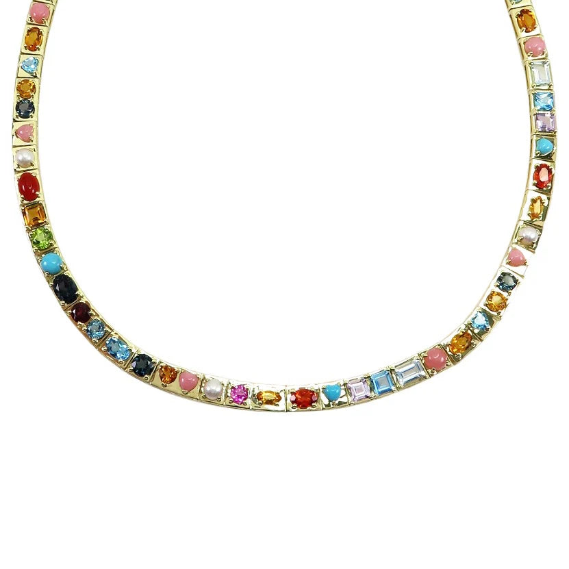 Type Jewelry I’Ego Collection Multi Stone Necklace