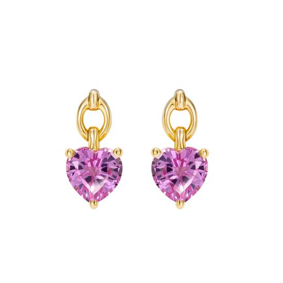 Nadine Aysoy Catena Petite Heart Earrings