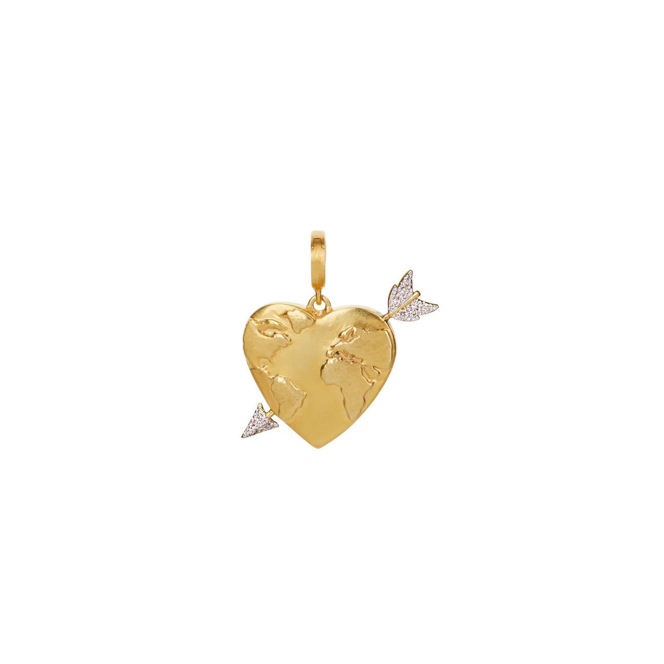 Christina Alexiou Heart Globe Charm