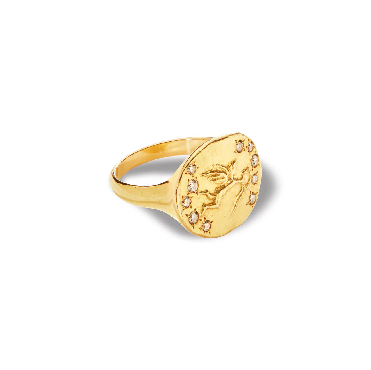 Christina Alexiou Greek Eros Champagne Diamond Ring