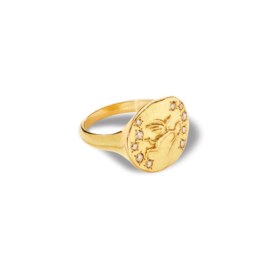 Christina Alexiou Greek Eros Champagne Diamond Ring