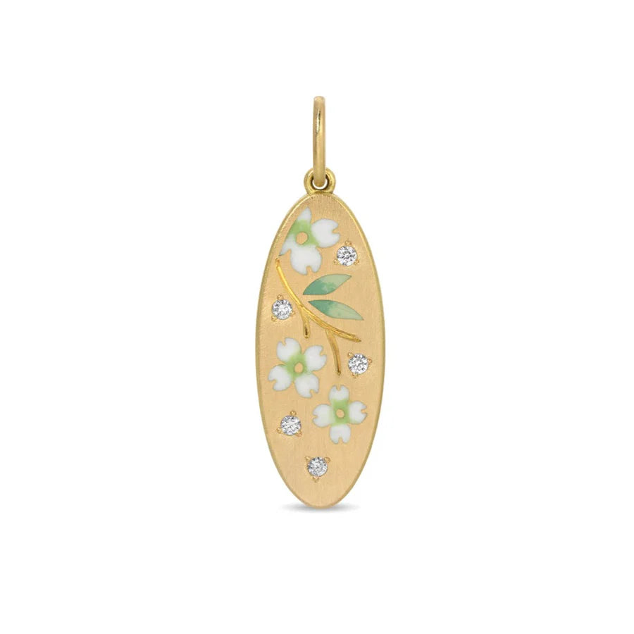 Gwen Barba Long Oval Pendant