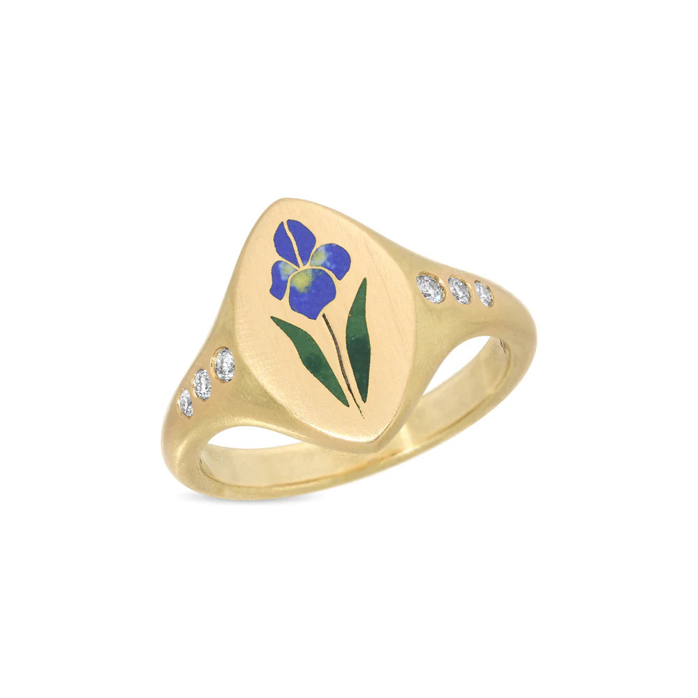 Gwen Barba Iris Signet Ring