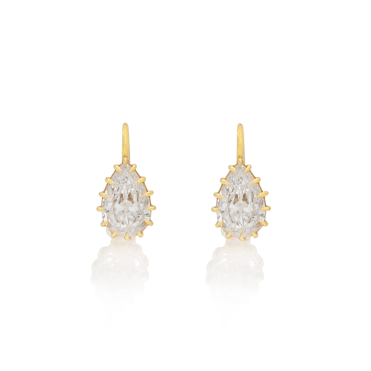 Jenna Blake Pear Shape Diamond Earrings