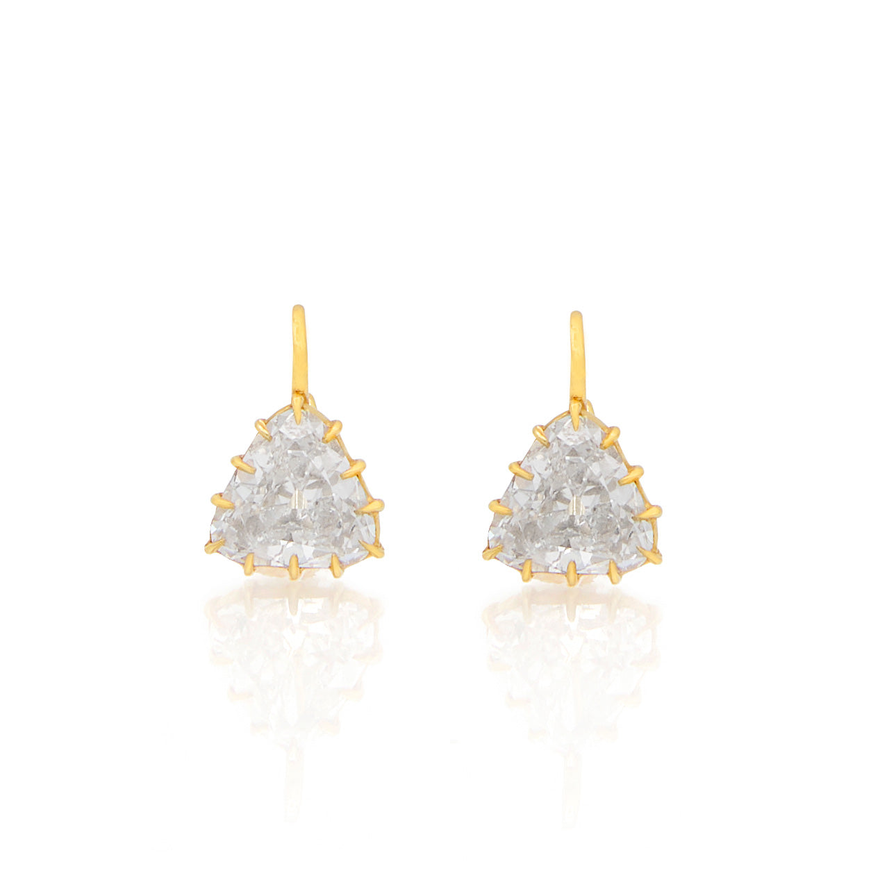 Jenna Blake Trillion Diamond Drop Earrings