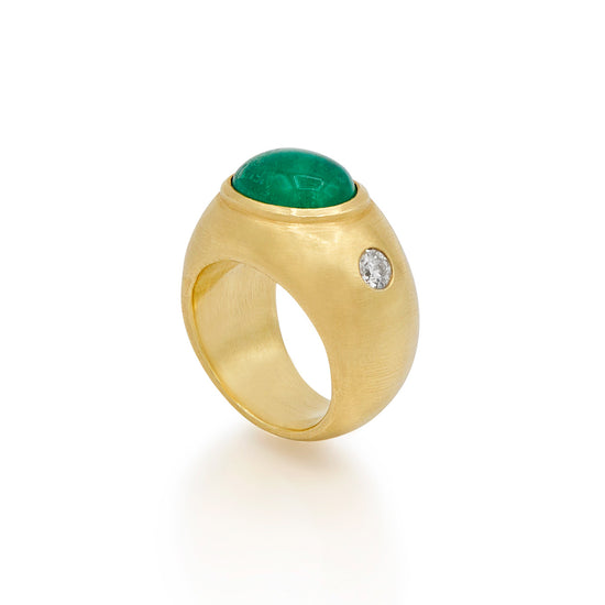 Jenna Blake Emerald Cabochon Ring