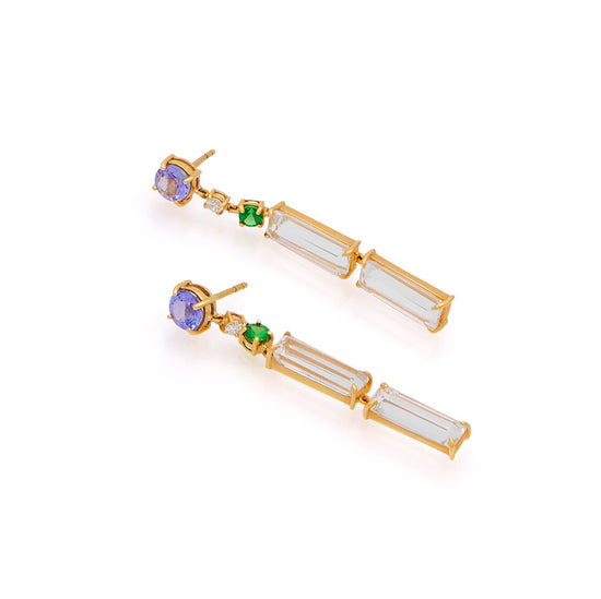 Yi Collection Tanzanite and Diamond Starry Night Earrings