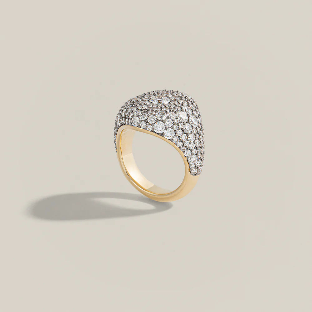 Lucy Delius Signature Pavé Signet Ring