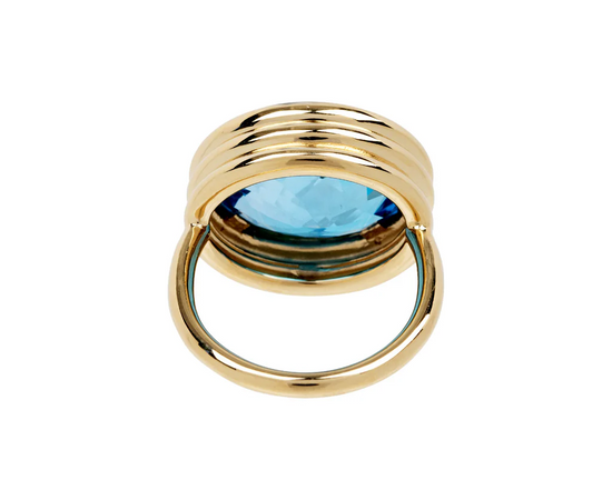 Beck Jewels Scuba Ring with Blue Topaz