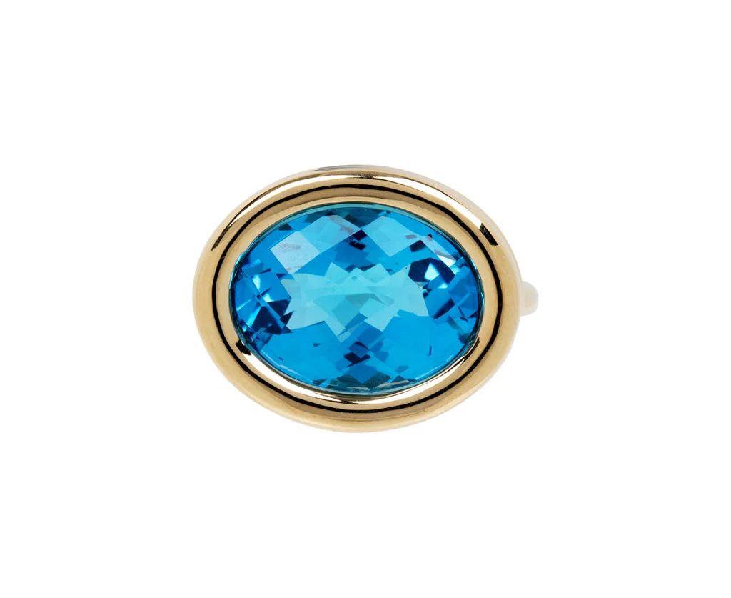 Beck Jewels Scuba Ring with Blue Topaz