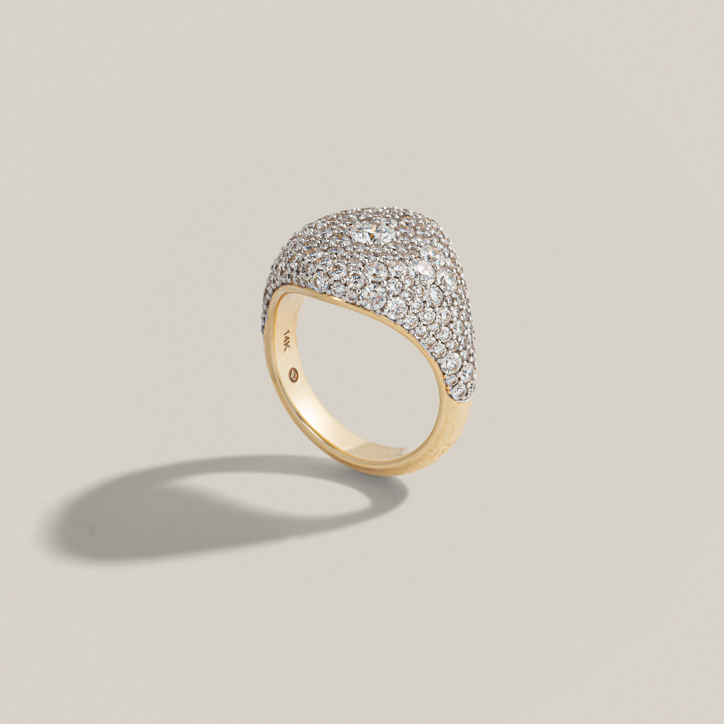 Lucy Delius Signature Pavé Signet Ring