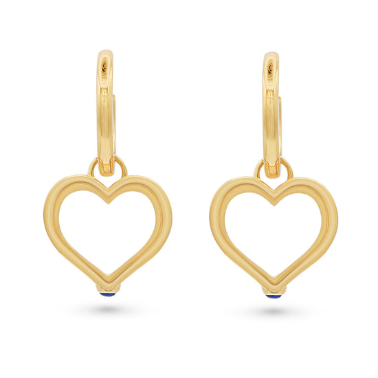 Marie Lichtenberg Baby Charm Heart Earrings