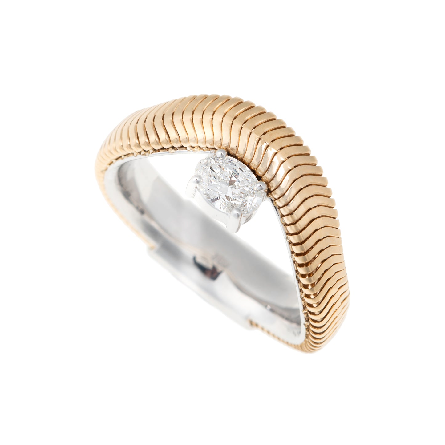 Load image into Gallery viewer, Nikos Koulis Feelings Ring with Oval Diamond
