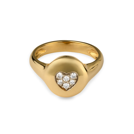 Load image into Gallery viewer, Devon Woodhill Diamond Sweetheart Pinky Ring
