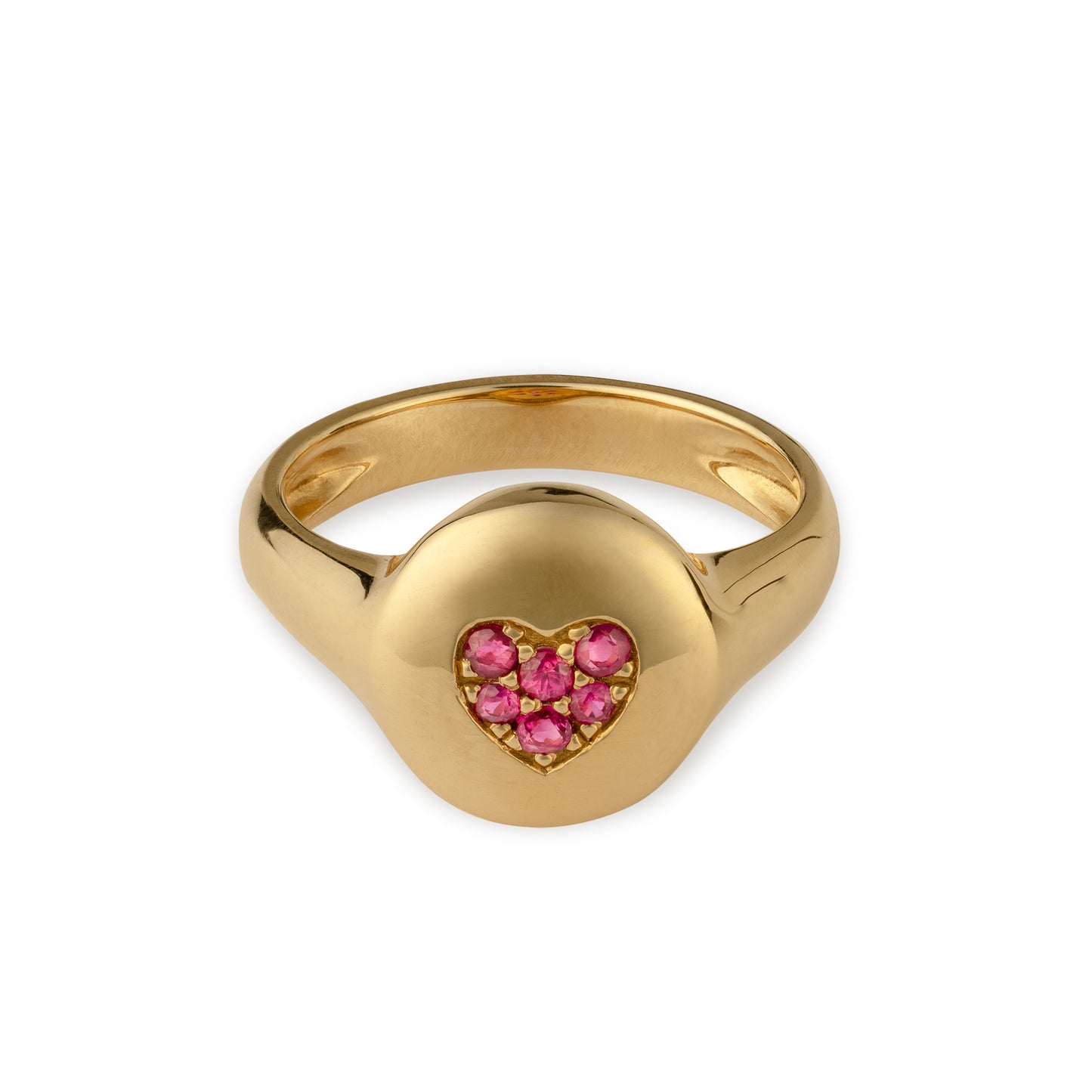 Load image into Gallery viewer, Devon Woodhill Ruby Sweetheart Pinky Ring

