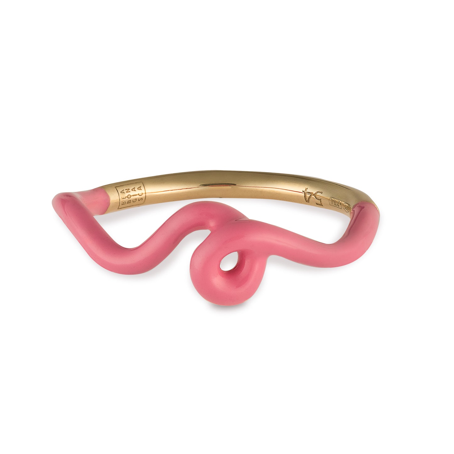 Load image into Gallery viewer, Bea Bongiasca Bubblegum Pink Wave Ring

