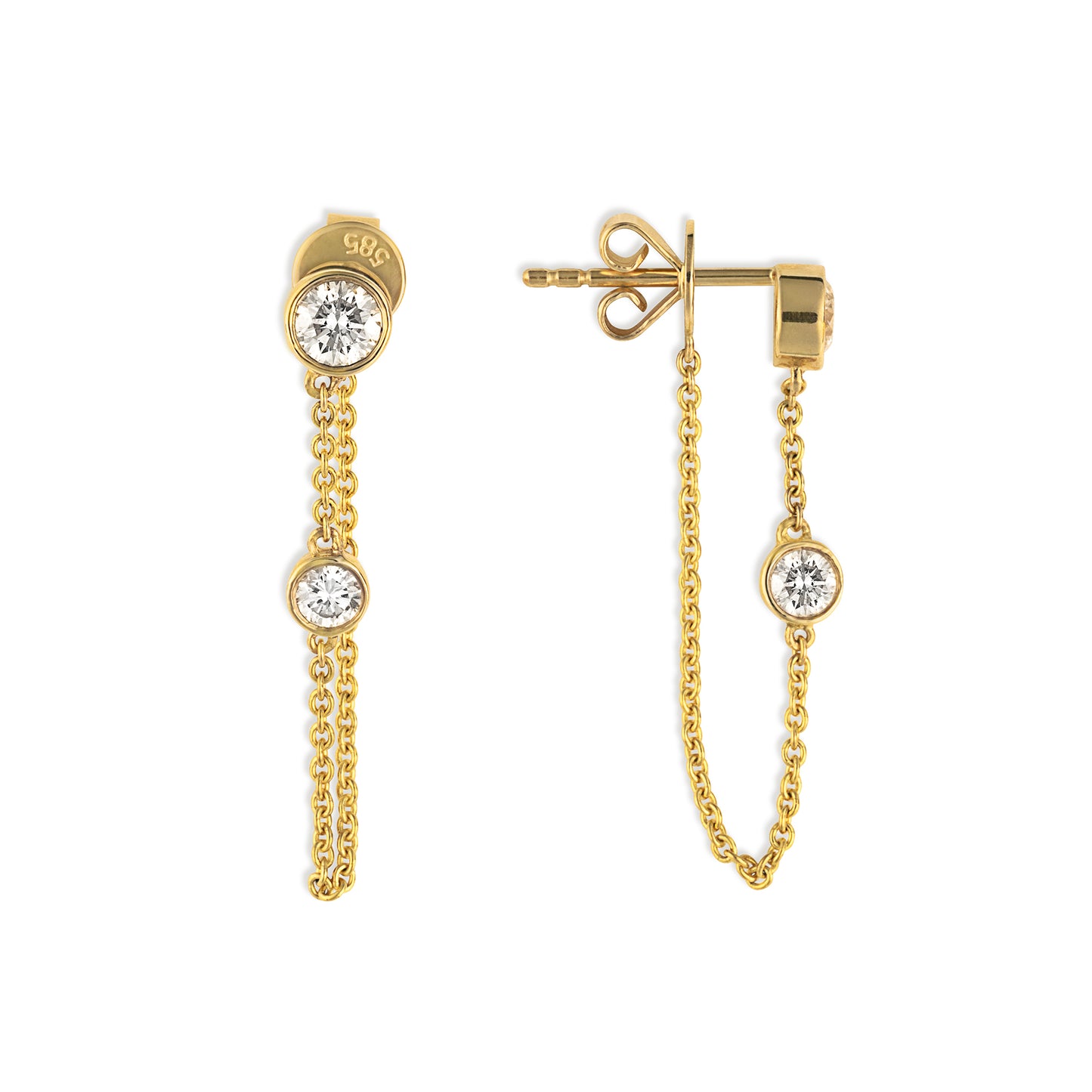 Load image into Gallery viewer, Devon Woodhill Deluxe Chain Earrings
