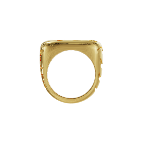 Dyne x The Seven 18K Yellow Gold Cloud Ring with Diamond