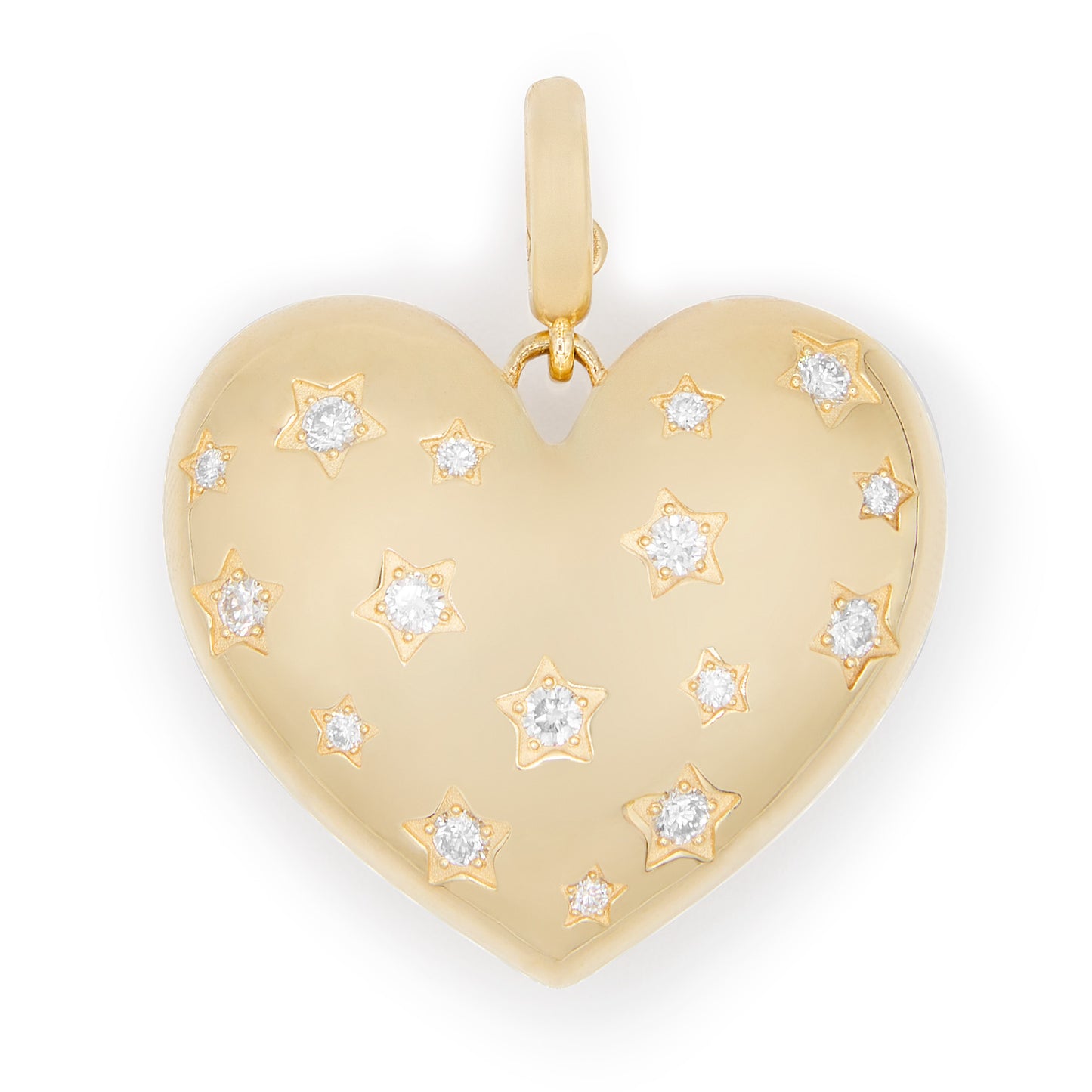 Lauren Rubinski White Diamond Heart Pendant