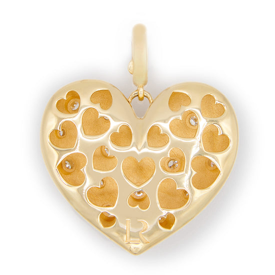 Lauren Rubinski White Diamond Heart Pendant