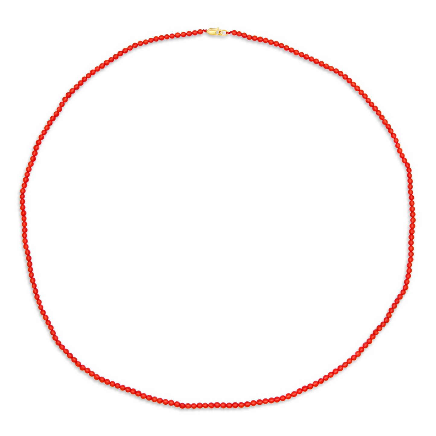 The Seven Mini Round coral beads strand