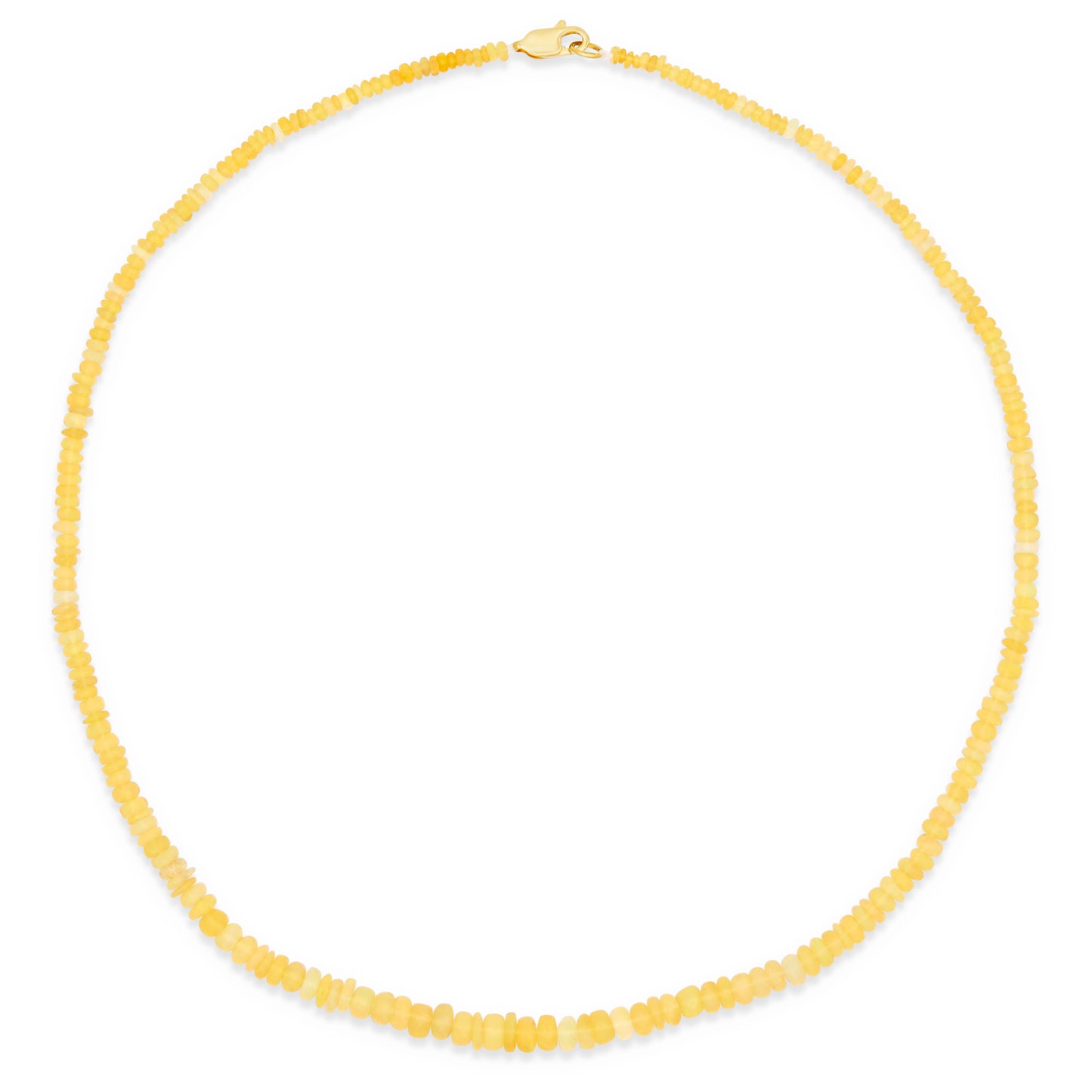 The Seven Medium graduated soft yellow opal strand