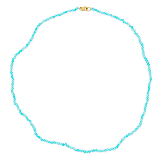 The Seven small round turquoise beaded strand