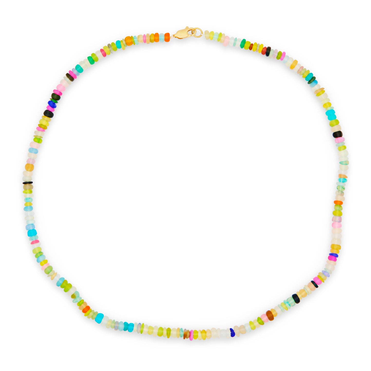 The Seven Rainbow Opal Beaded Necklace