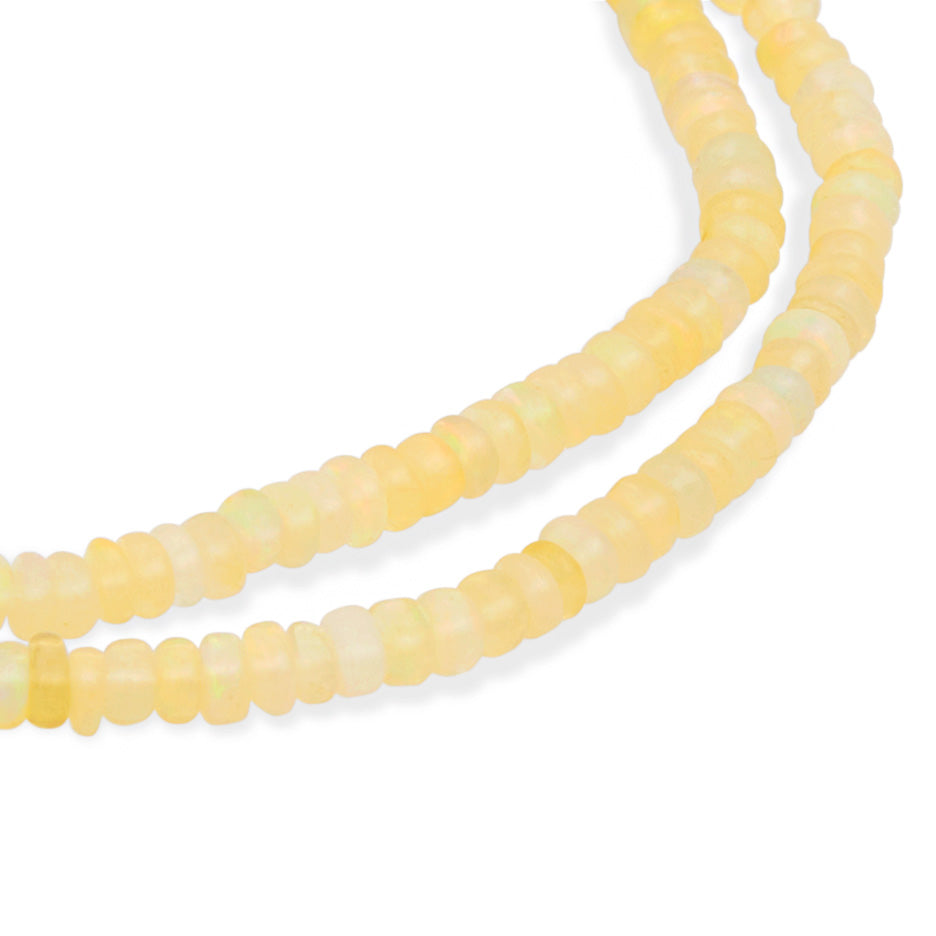 The seven small orange yellow opal strand