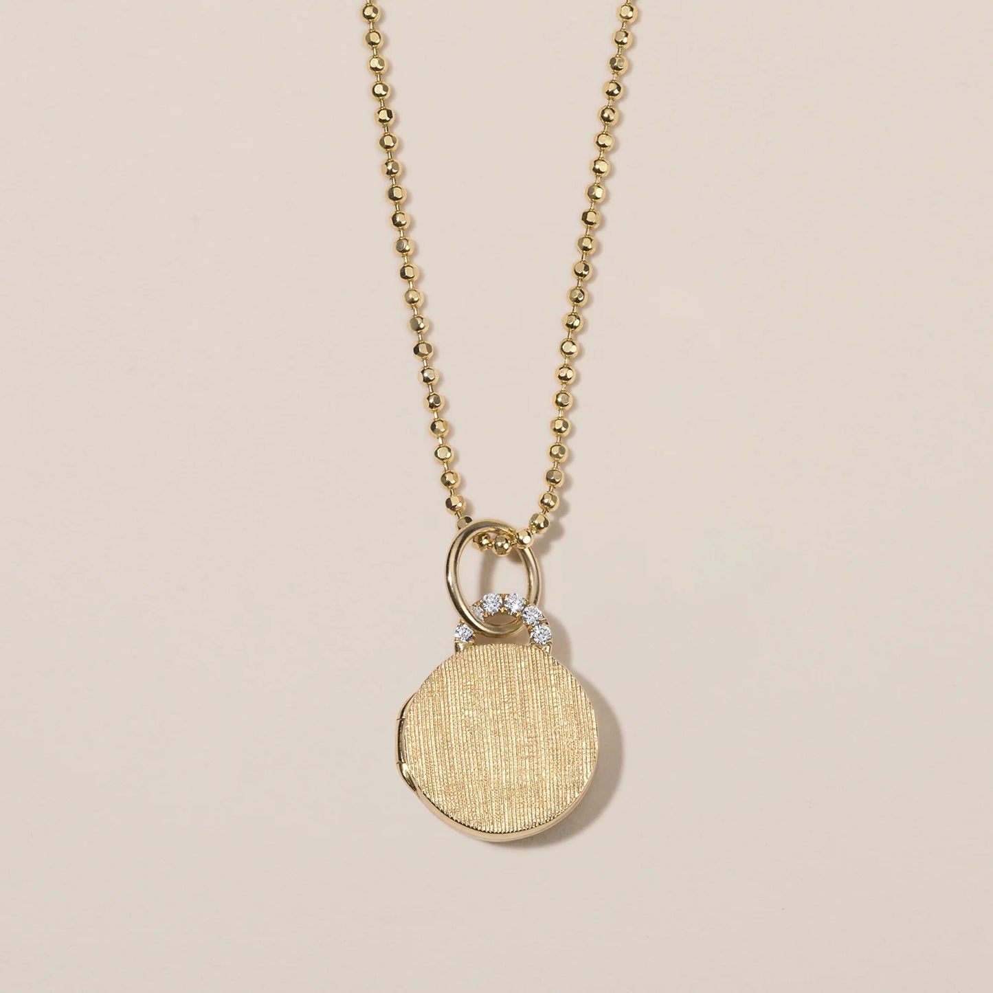 Devon Woodhill Mini Diamond Arch Locket - Diamond Set