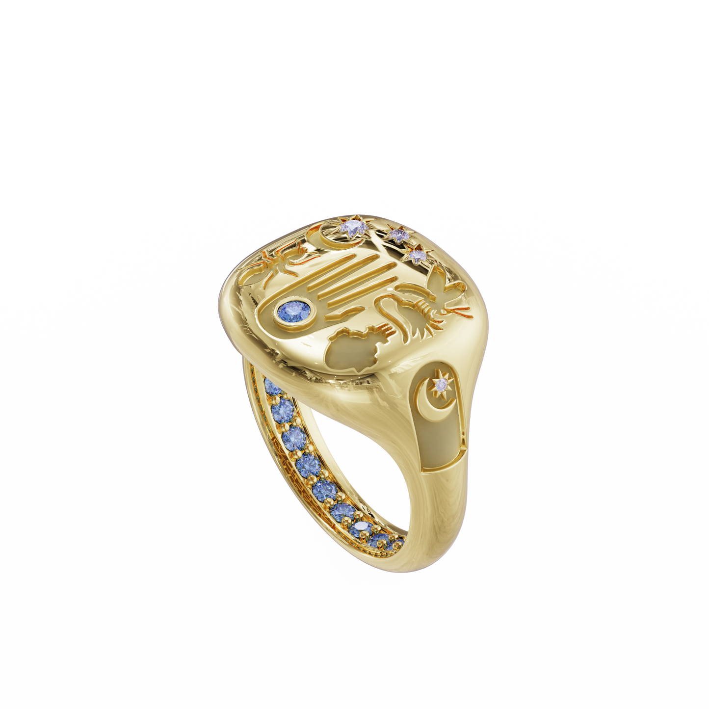 Decorio Sapphire Statement Ring