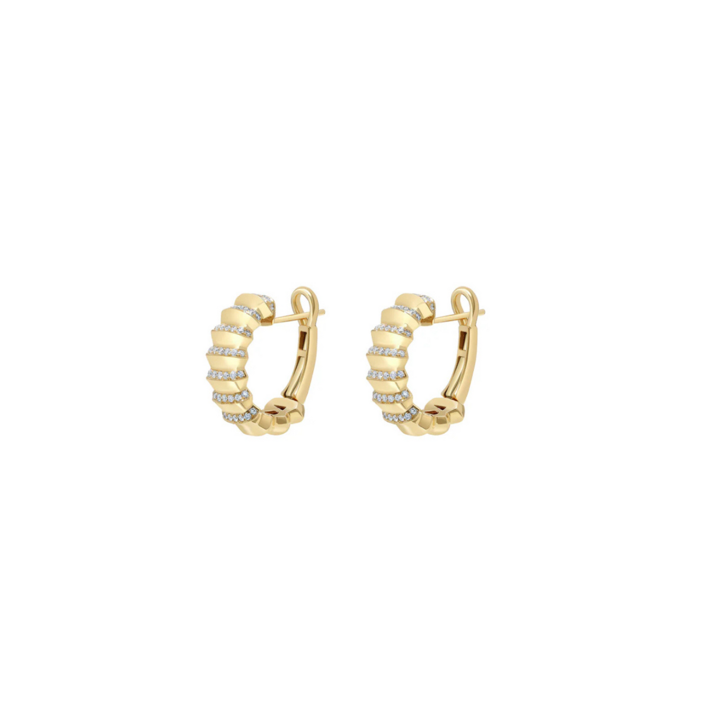 State Property Borsh Pavé Hoop Earrings