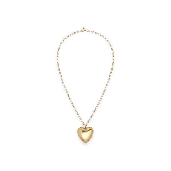 Lauren Rubinski Big Paulette Heart on Long Chain