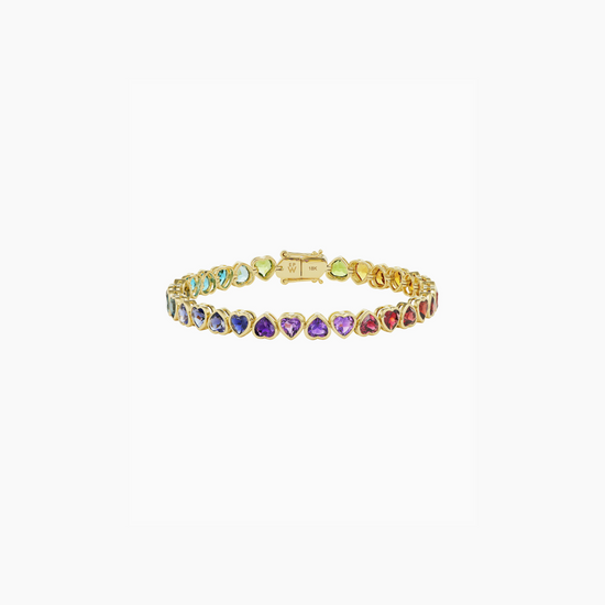 Emily P Wheeler Semi Precious I Heart Rainbow Bracelet