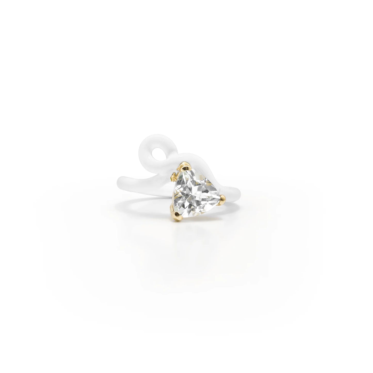 Bea Bongiasca Trillion Vine Ring in White