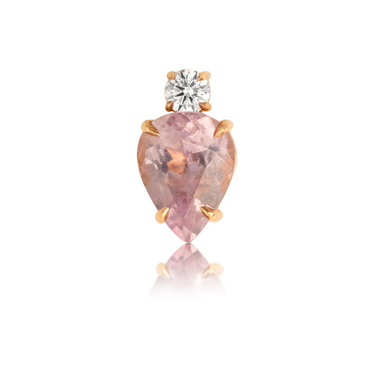 Jemma Wynne Prive Single Stud with Pink Spinel and Diamond