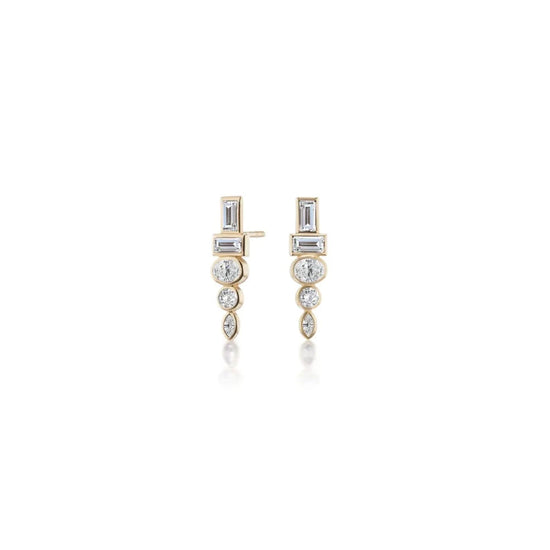 Sorellina Monroe Totem Studs Diamond
