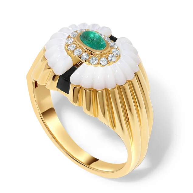 Load image into Gallery viewer, State Property Alara Snowdrop Signet Ring
